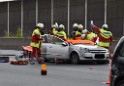 VU Auffahrunfall A 3 Rich Oberhausen kurz vor AS Koeln Dellbrueck P012